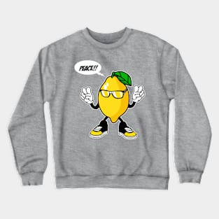 PEACE LEMON CARTOON Crewneck Sweatshirt